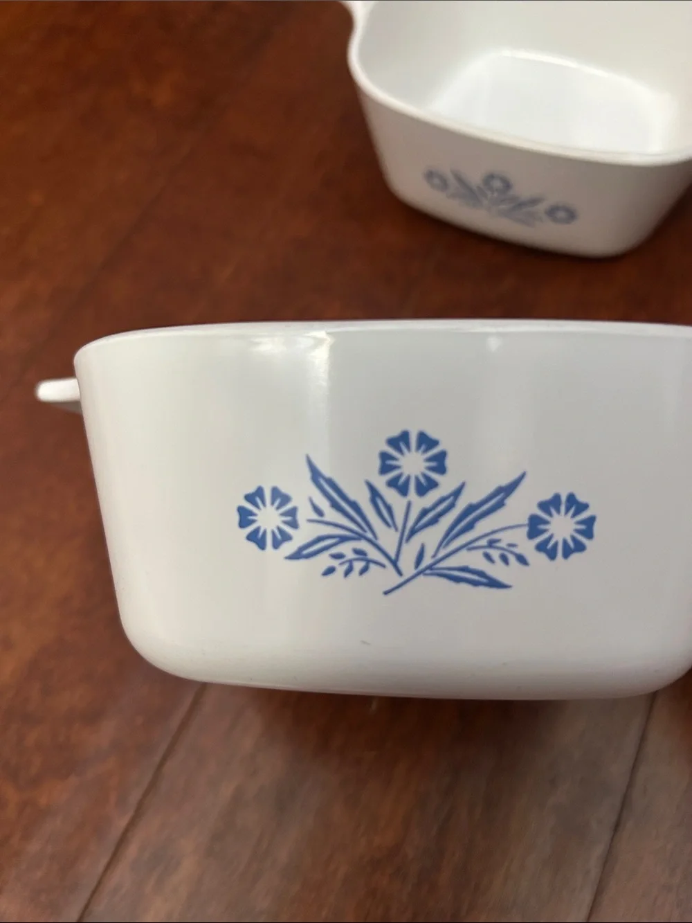 Set of 2 Vintage CorningWare Dishes Featuring the Iconic Blue Corn Pattern